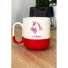 Hedizu Kişiye Özel Unicorn -3- Pro Kupa Bardak Kırmızı Arkadaşa Kardeşe Hediye