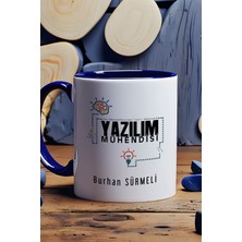 Hedizu Kişiye Özel Yazılım Mühendisi Kupa Bardak Lacivert Mühendisler Günü Hediyesi