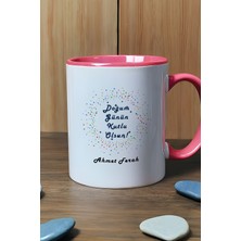 Hedizu Kişiye Özel Doğum Günü Hediyesi Kupa Bardak Pembe Arkadaşa Hediye