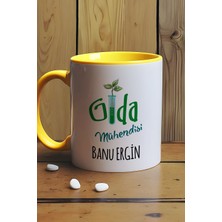 Hedizu Kişiye Özel Gıda Mühendisi Kupa Bardak Sarı Mühendisler Günü Hediyesi