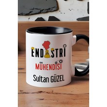 Hedizu Kişiye Özel Endüstri Mühendisi Kupa Bardak Siyah Mühendisler Günü Hediyesi