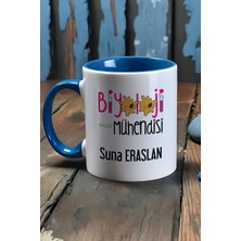 Hedizu Kişiye Özel Biyoloji Mühendisi Kupa Bardak Mavi Mühendisler Günü Hediyesi