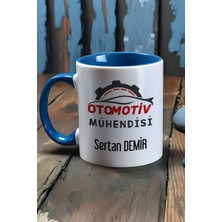 Hedizu Kişiye Özel Otomotiv Mühendisi Kupa Bardak Mavi Mühendisler Günü Hediyesi