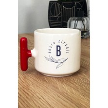 Hedizu Kişiye Özel Isim Soyisim Yazılı Kupa Bardak T Kulplu Kırmızı Doğum Günü Hediyesi