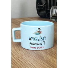 Hedizu Kişiye Özel Kadın Ingilizce Öğretmeni -3- Pastel Fincan Mavi