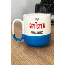 Hedizu Kişiye Özel Optisyen Pro Kupa Bardak Mavi Isme Özel Tıp Bayramı Hediyeleri