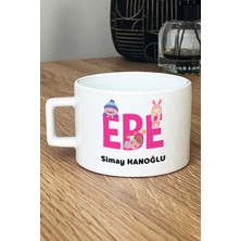 Hedizu Kişiye Özel Ebe Lüks Fincan Beyaz  Tıp Bayramı Hediyesi