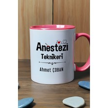 Hedizu Kişiye Özel Anestezi Teknikeri Kupa Bardak Pembe Tıp Bayramı Hediyesi