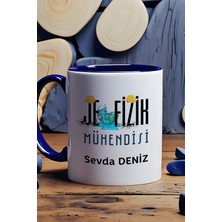 Hedizu Kişiye Özel Jeofizik Mühendisi Kupa Bardak Lacivert Mühendisler Günü Hediyesi