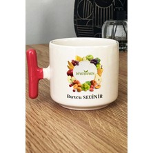 Hedizu Kişiye Özel Diyetisyen Kupa Bardak T Kulplu Pembe Tıp Bayramı Hediyesi