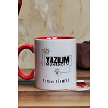 Hedizu Kişiye Özel Yazılım Mühendisi Kupa Bardak Kırmızı Mühendisler Günü Hediyesi