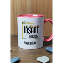 Hedizu Kişiye Özel Inşaat Mühendisi Kupa Bardak Pembe Mühendisler Günü Hediyesi