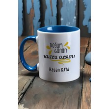 Hedizu Kişiye Özel Doğum Günü Hediyesi Kupa Bardak Mavi Anneye Babaya Arkadaşa Kardeşe Hediye