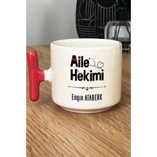 Hedizu Kişiye Özel Aile Hekimi Doktor Kupa Bardak T Kulplu Pembe Tıp Bayramı Hediyesi