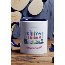 Hedizu Kişiye Özel Kimya Öğretmeni -2- Kupa Bardak Lacivert Öğretmenler Günü Hediyesi