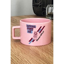 Hedizu Kişiye Özel Bordo Mavi Taraftar Pastel Fincan Pembe Abiye Babaya Sevgiliye Arkadaşa Hediye