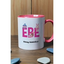 Hedizu Kişiye Özel Ebe Kupa Bardak Pembe Tıp Bayramı Hediyesi