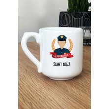 Hedizu Kişiye Özel Erkek Polis Kupa Bardak Oval Polisler Günü Hediyesi