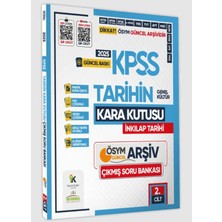 Karakutu Yayınları 2025 KPSS Tarihin Kara Kutusu 2.cilt Pdf ve Video Çözümlü Konu Özetli Ösym Çıkmış Soru Havuzu Bankası