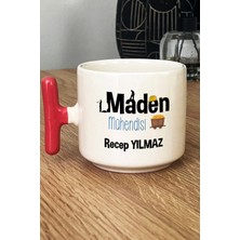 Hedizu Kişiye Özel Maden Mühendisi Kupa Bardak T Kulplu Pembe Mühendisler Günü Hediyesi