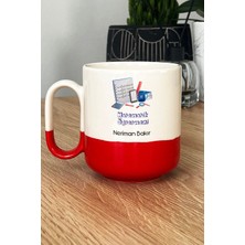 Hedizu Kişiye Özel Matematik Öğretmeni -4- Pro Kupa Bardak Kırmızı Öğretmenler Günü Hediyesi