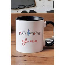 Hedizu Kişiye Özel Psikiyatrist Kupa Bardak Siyah Isme Özel Tıp Bayramı Hediyeleri