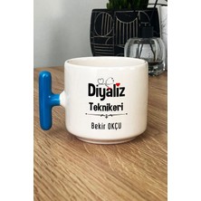 Hedizu Kişiye Özel Diyaliz Teknikeri Kupa Bardak T Kulplu Mavi Tıp Bayramı Hediyesi