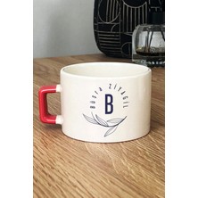 Hedizu Kişiye Özel Isim Soyisim Yazılı Lüks Fincan Turuncu Doğum Günü Hediyesi