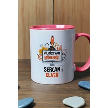 Hedizu Kişiye Özel Bilgisayar Mühendisi Kupa Bardak Pembe Mühendisler Günü Hediyesi