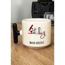 Hedizu Kişiye Özel Patolog Kupa Bardak T Kulplu Siyah Isme Özel Tıp Bayramı Hediyeleri