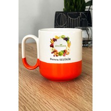 Hedizu Kişiye Özel Diyetisyen Pro Kupa Bardak Turuncu Tıp Bayramı Hediyesi