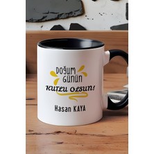 Hedizu Kişiye Özel Doğum Günü Hediyesi Kupa Bardak Siyah Anneye Babaya Arkadaşa Kardeşe Hediye