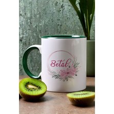 Hedizu Kişiye Özel Doğum Günü Hediyesi Kupa Bardak Yeşil Isim Yazılı