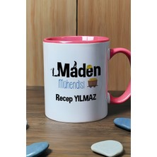 Hedizu Kişiye Özel Maden Mühendisi Kupa Bardak Pembe Mühendisler Günü Hediyesi