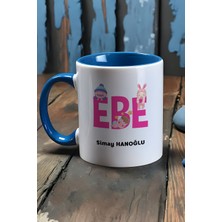 Hedizu Kişiye Özel Ebe Kupa Bardak Mavi Tıp Bayramı Hediyesi