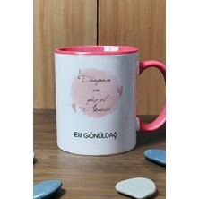 Hedizu Kişiye Özel Dünyanın En Güzel Annesi Kupa Bardak Pembe