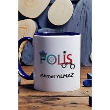 Hedizu Kişiye Özel Polis Kupa Bardak Lacivert Polisler Günü Hediyesi
