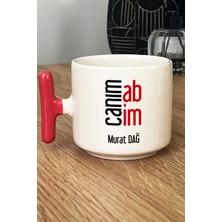 Hedizu Kişiye Özel Canım Abim Kupa Bardak T Kulplu Pembe Abiye Doğum Günü Hediyesi