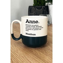 Hedizu Kişiye Özel Anne Pro Kupa Bardak Siyah Isme Özel Anneler Günü Hediyesi