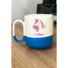 Hedizu Kişiye Özel Unicorn -3- Pro Kupa Bardak Mavi Arkadaşa Kardeşe Hediye