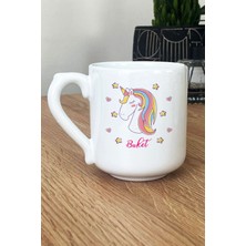 Hedizu Kişiye Özel Unicorn Kupa Bardak Oval Kız Çocuğa Doğum Günü Hediyesi
