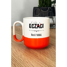 Hedizu Kişiye Özel Eczacı Pro Kupa Bardak Turuncu Tıp Bayramı Hediyesi