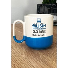 Hedizu Kişiye Özel Bilişim Öğretmeni -2- Pro Kupa Bardak Mavi Öğretmenler Günü Hediyesi