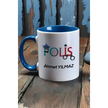 Hedizu Kişiye Özel Polis Kupa Bardak Mavi Polisler Günü Hediyesi