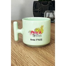 Hedizu Kişiye Özel Müzik Öğretmeni -2- Pastel T Kulplu Kupa Bardak Yeşil Öğretmenler Günü Hediyesi