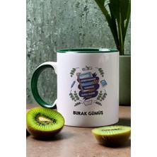 Hedizu Kişiye Özel Öğretmene Hediye Kupa Bardak Yeşil Öğretmenler Günü Hediyesi