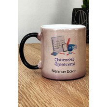 Hedizu Kişiye Özel Matematik Öğretmeni -4- Kupa Bardak Sihirli Öğretmenler Günü Hediyesi