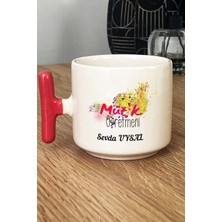 Hedizu Kişiye Özel Müzik Öğretmeni -2- Kupa Bardak T Kulplu Pembe Öğretmenler Günü Hediyesi