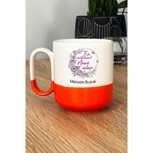 Hedizu Kişiye Özel En Mükemmel Anne Adayı Pro Kupa Bardak Turuncu Hamileye Hediye