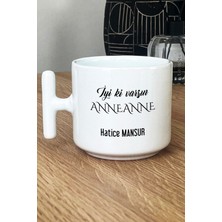 Hedizu Kişiye Özel Iyi Ki Varsın Anneanne Kupa Bardak T Kulplu Beyaz Anneler Günü Hediyesi